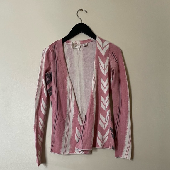 Coincidence & Chance Pink Geometric Cardigan - Picture 1 of 2